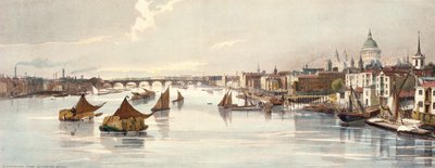 Blackfriars, desde el Puente de Southwark, de 